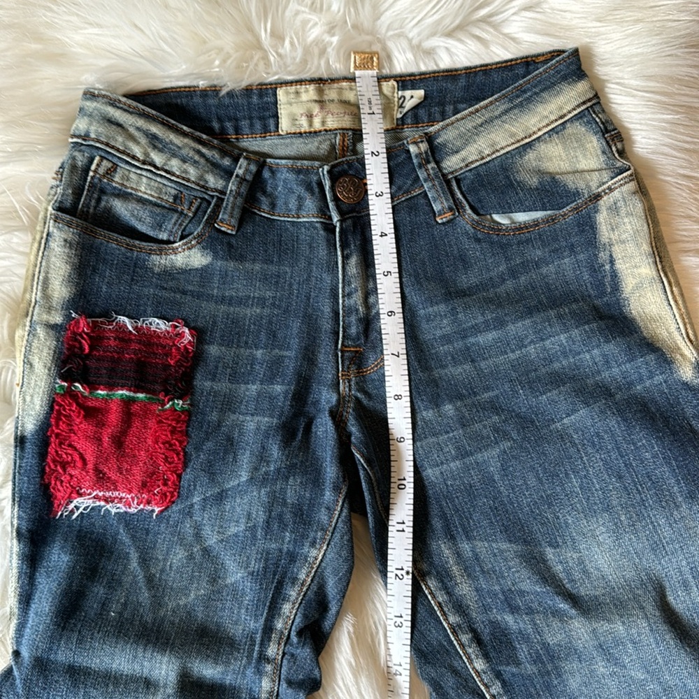 F R E E P E O P L E Patchwork Boho Skinny Jeans - image 7